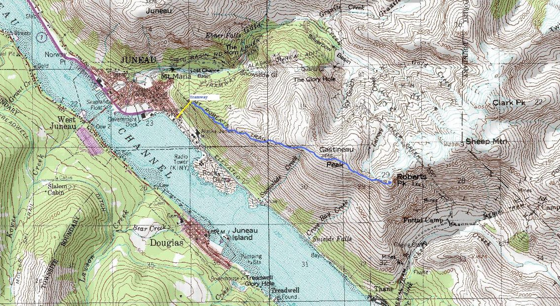 Mount Roberts Map