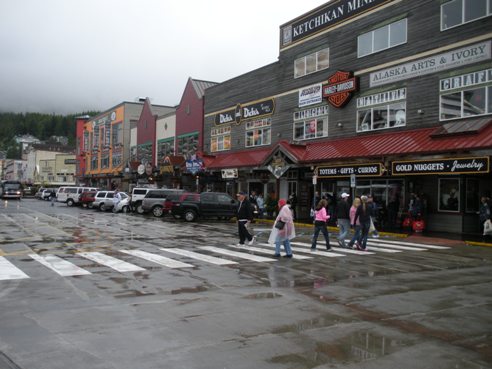 Shopping streets in Ketchikan