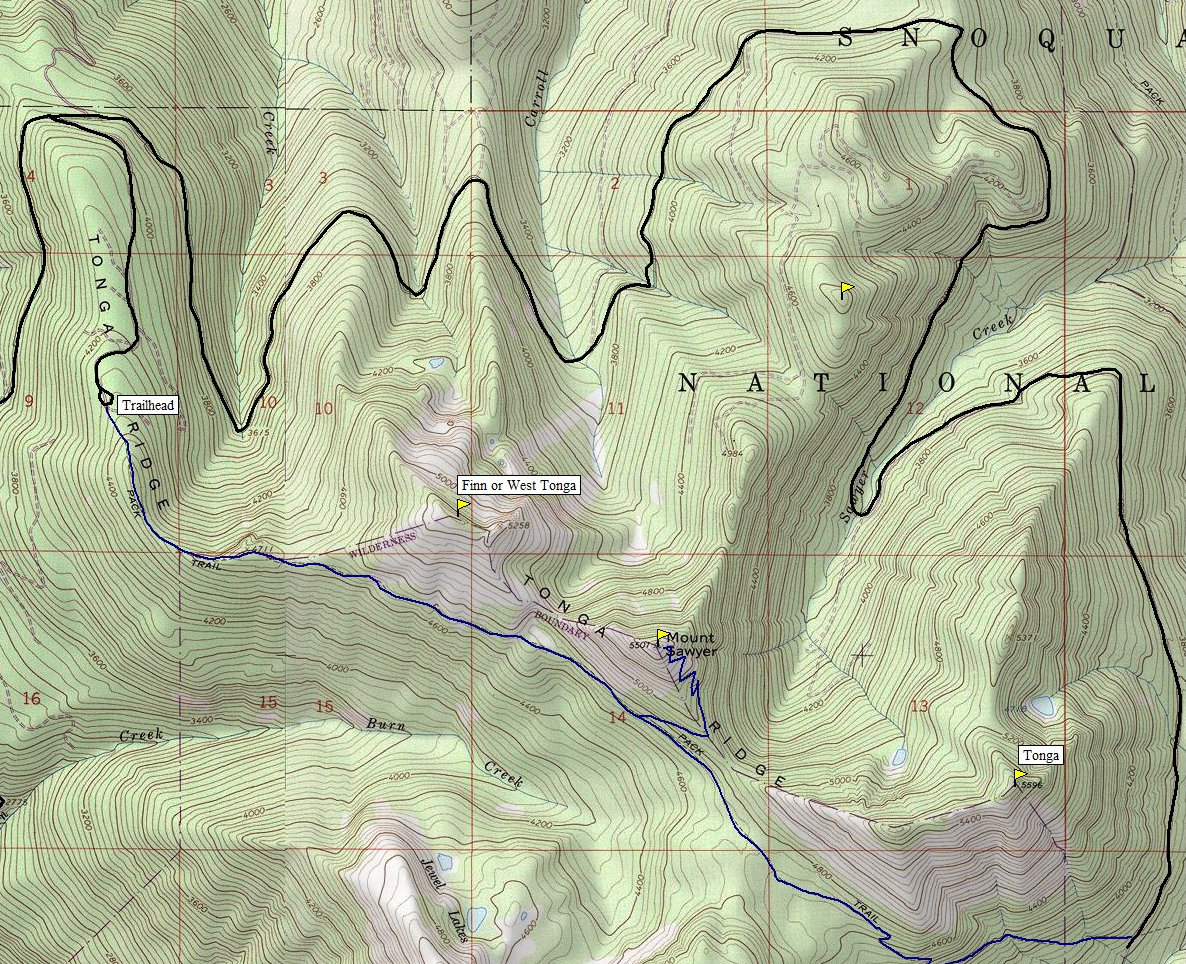 Tonga Ridge Map