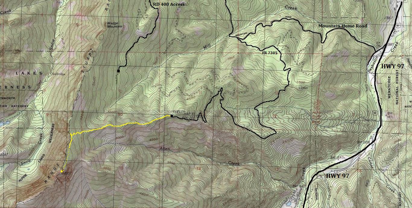 wedge mountain map