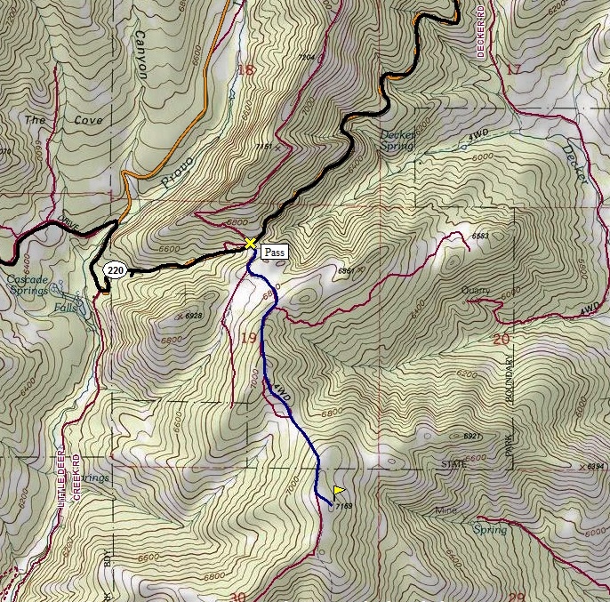 cascade springs map