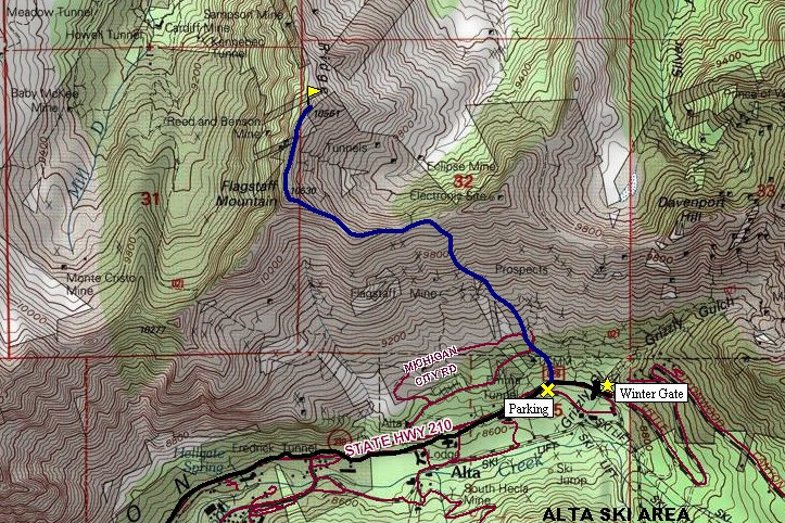 Reed and Benson Ridge Map
