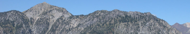 Box Elder Trail Peaks from Timpanookeke Road