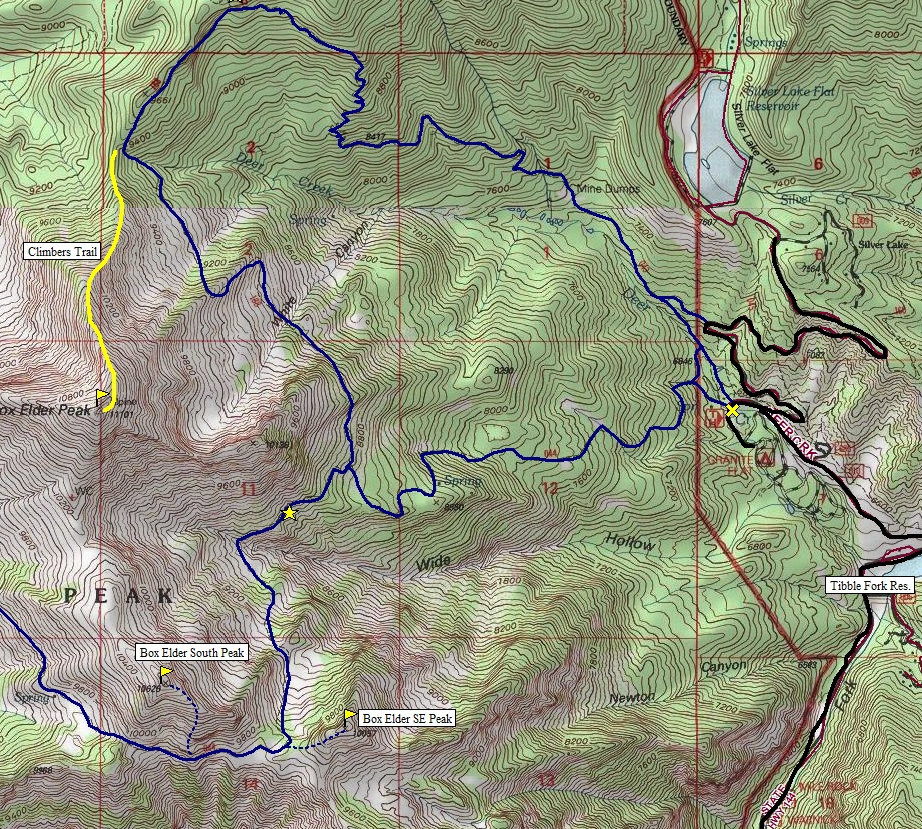 Box Elder Trail Map