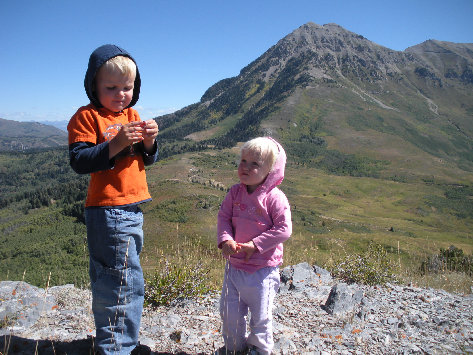 Kids and North Timpanogos