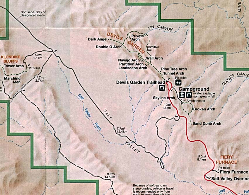 Devils Garden Trail Map