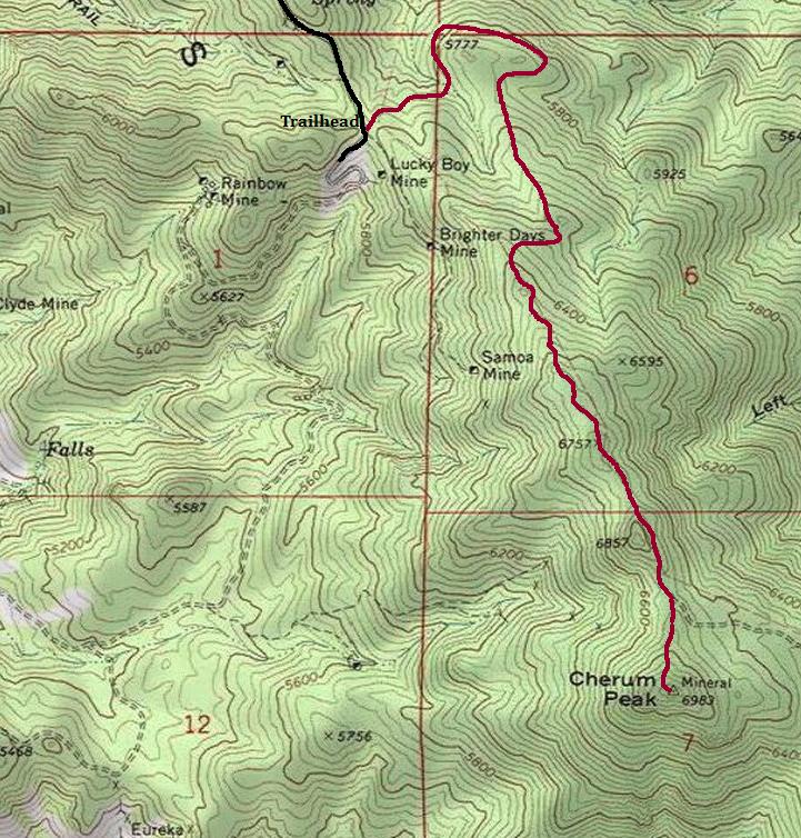 cherum peak map