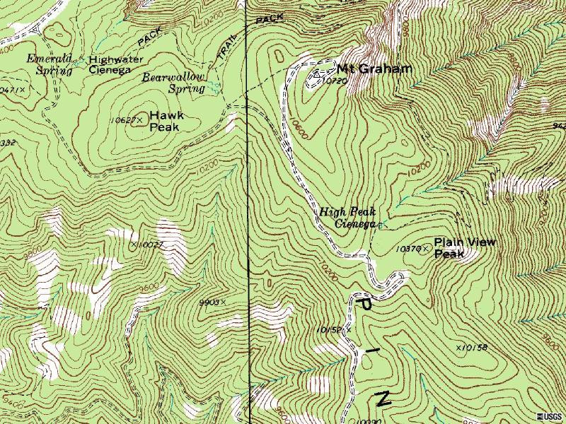 Mount Graham Map
