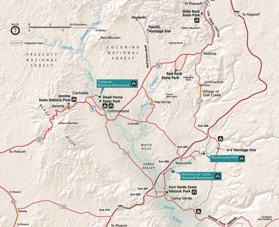 central arizona map