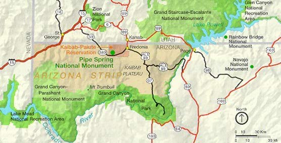 pipe spring area map