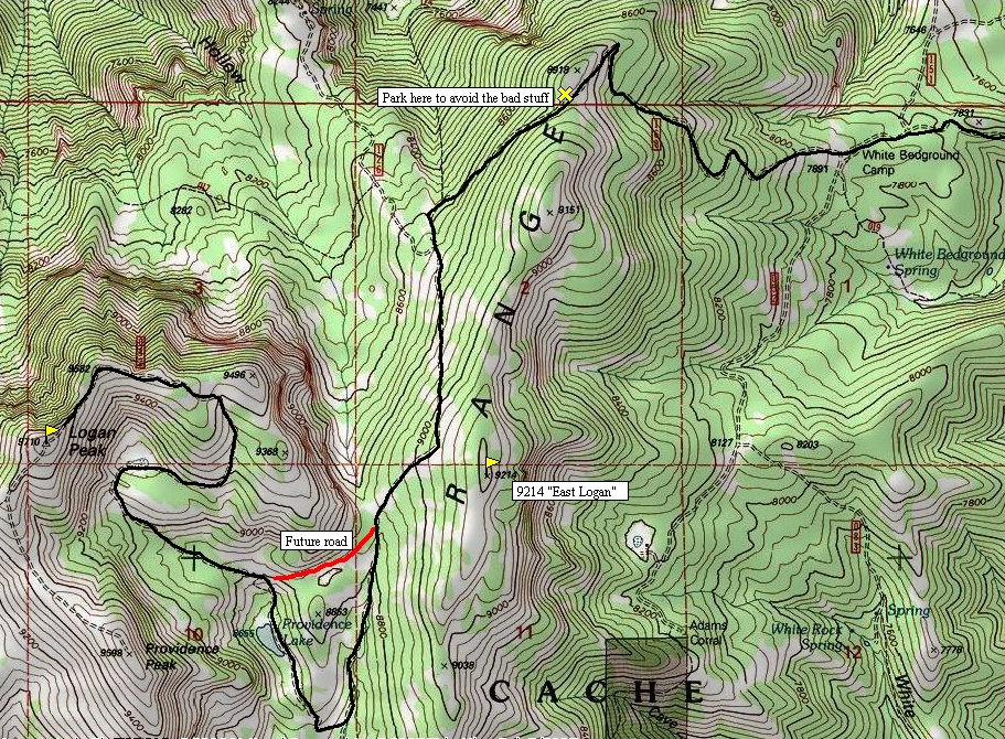 Logan Peak Map