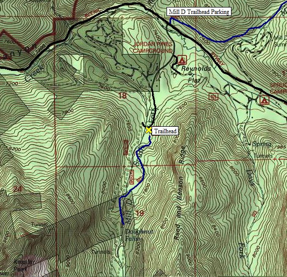 Doughnut Falls map