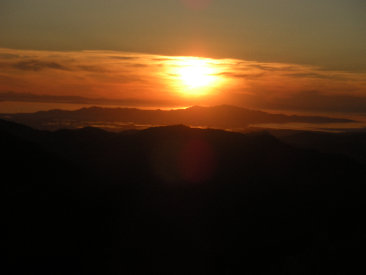 Sunset over Antelope Island