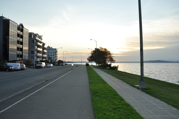 Alki trail sunset