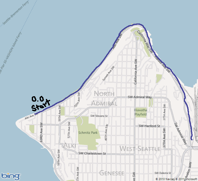 Alki Beach Trail Map 