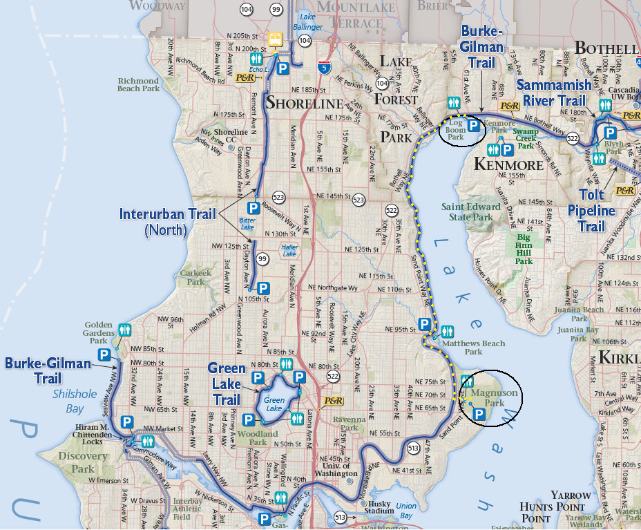 burke gilman trail map