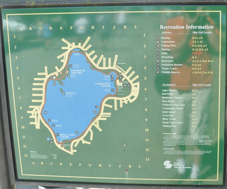 Green Lake Recreation Map