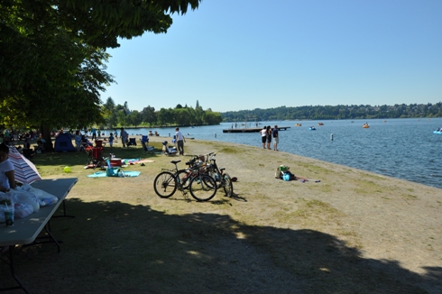 green lake beach