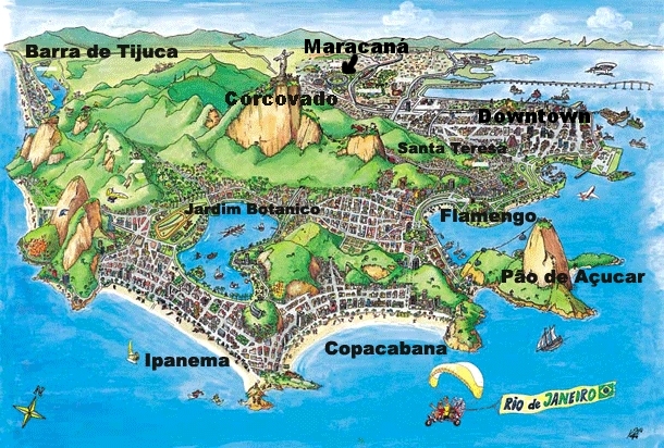 rio de janeiro map