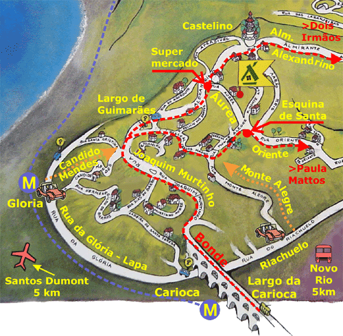 santa teresa map