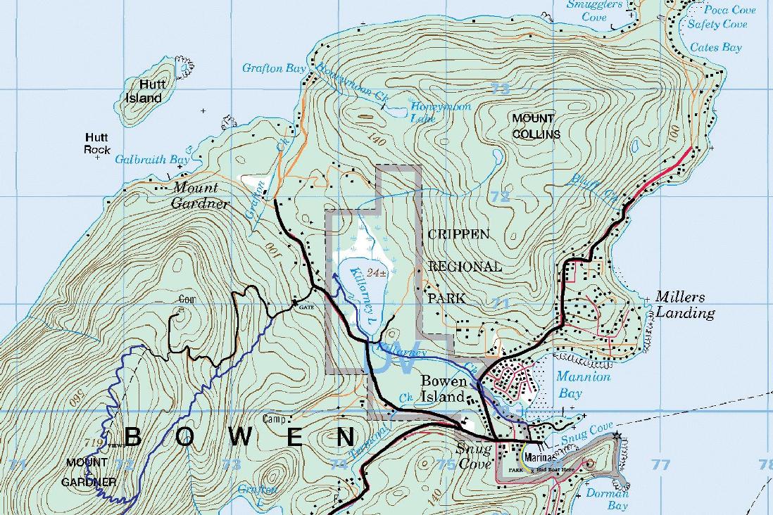 Bowen Island Trail Map
