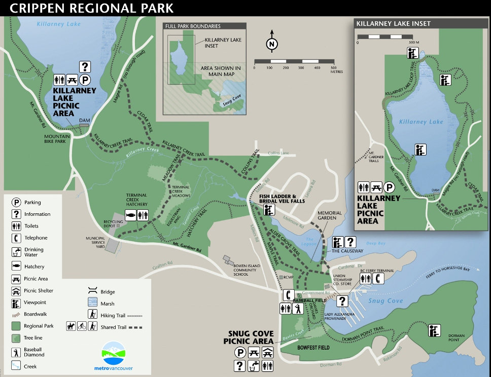 Crippen Regional Park Map