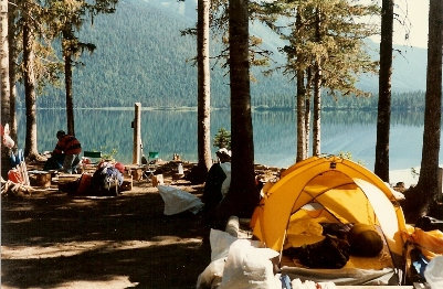 Bowron Lakes camp