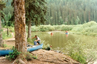 campsite bowron lakes