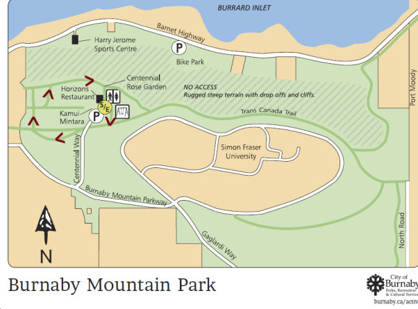 burnaby mountain park map