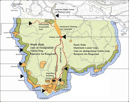 Lighthouse Park map