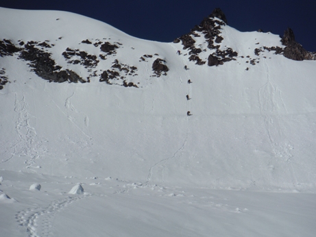 climbing Garibaldi 