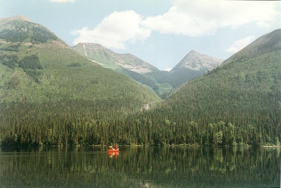 Looking up Moxley Creek