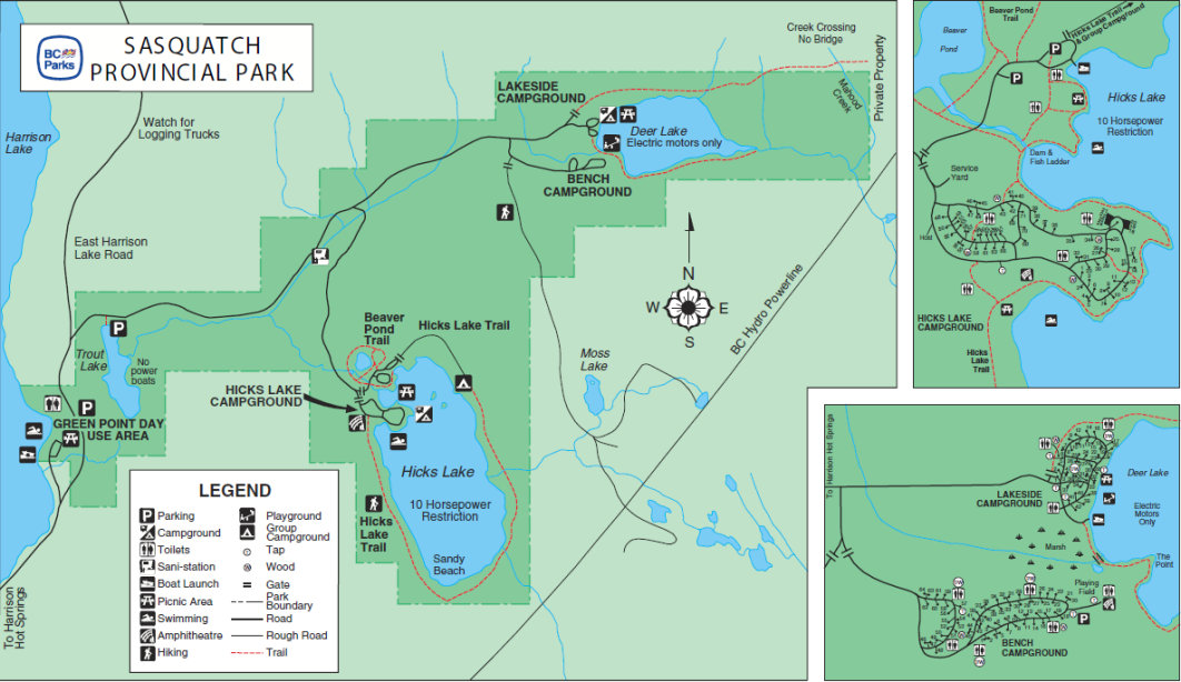 Sasquatch Provincial Park Map