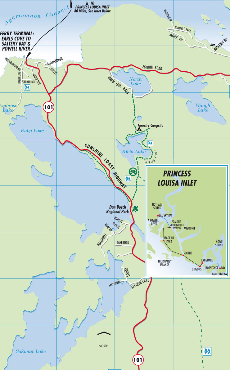 Map to Egmont