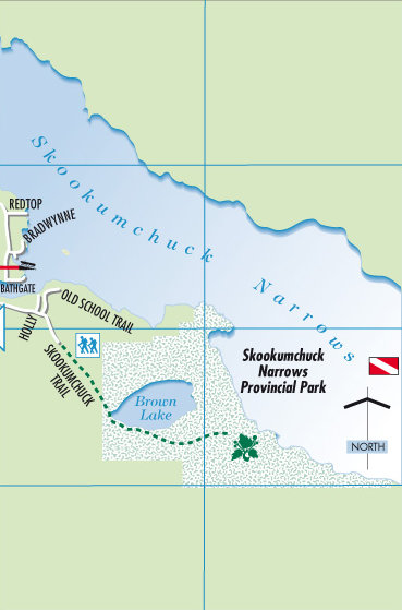 Skookumchuck Narrows map