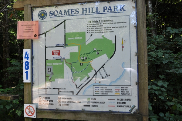 Soames Hill Park map