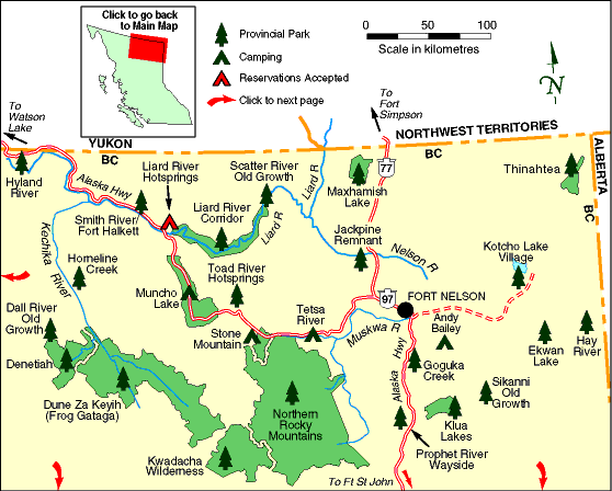 Stone Mountain Provincial Park Map