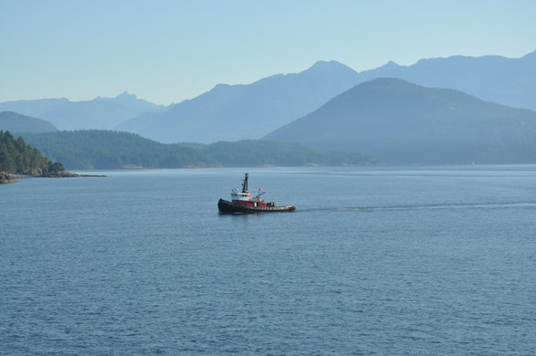 Tugboat in Howe Sound