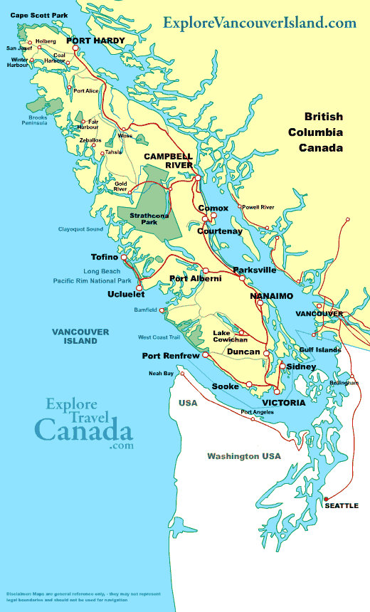 Vancouver Island Map