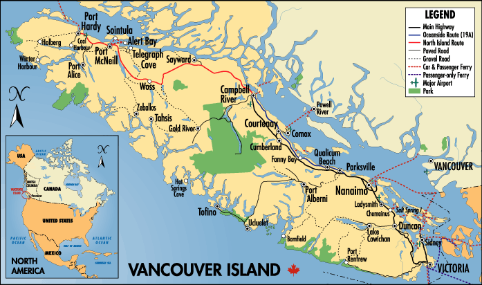 Vancouver Island Map