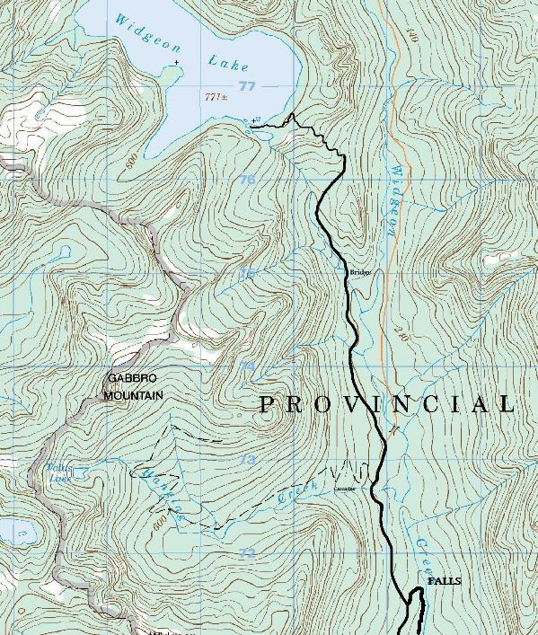 widgeon lake map