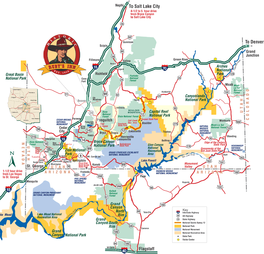 Southern Utah Map