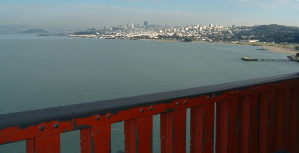 San Francisco from the Golden Gate Bridge