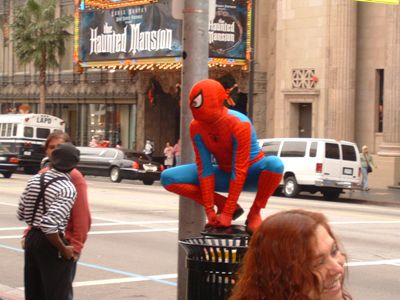 Spiderman on Hollywood Boulevard