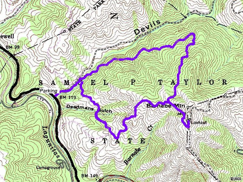 Barnabe Mountain map