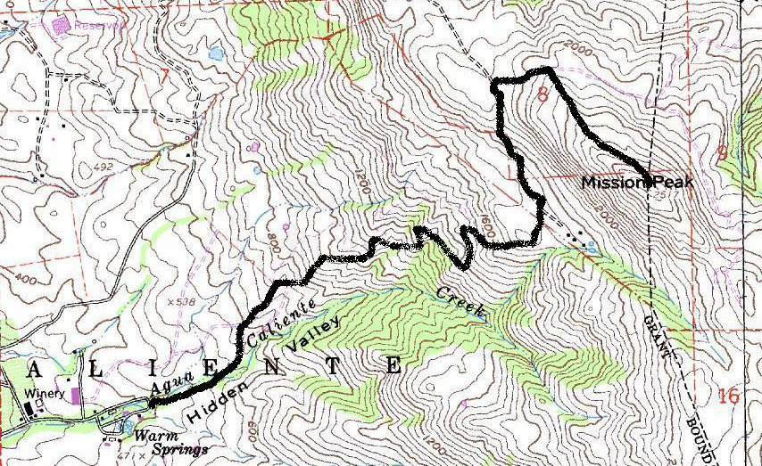 Mission Peak Map