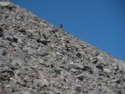 Climber on Mount Shasta