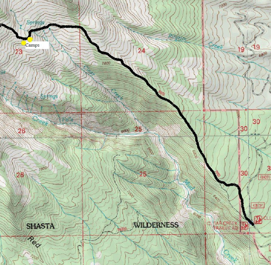 Mount Shasta map