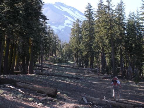 Trail up Mount Shasta