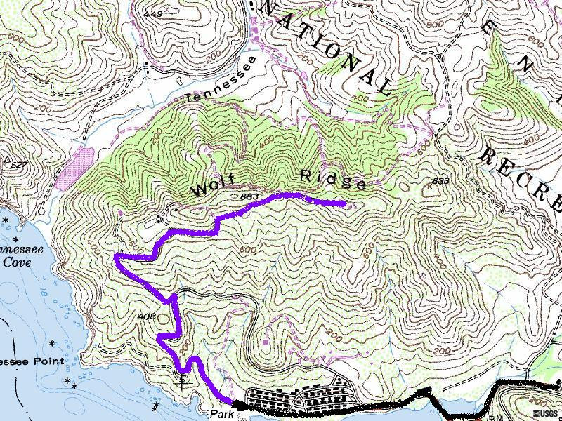 Wolf Ridge map